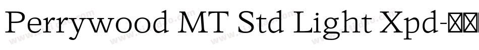 Perrywood MT Std Light Xpd字体转换